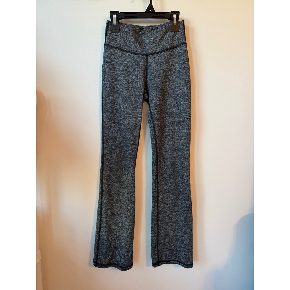 Aerie Chill Play Move High Waisted Flare Yoga Pants Space Dye Gray XS Short